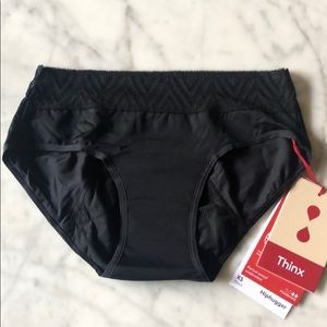 Thinx Black Hiphugger XS Underwear
